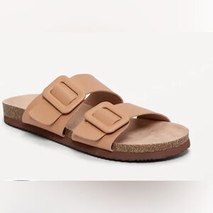 Tan Double Strap Women's Sandals size 9